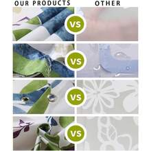 Boho Shower Curtain Waterproof Polyester Fabric, Modern Bathroom Decor With Hooks, Machine Washable Bath Curtain For Holiday Gift Christmas Halloween - Nhiều màu - Xem 5