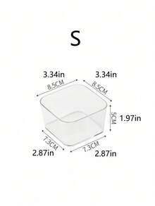 1pc/2pcs/5pcs/6pcs/7pcs Transparent Storage Tray/Box Set, 7 Different Sizes, Multi-Purpose Cosmetics, Gadgets, Cutlery Storage Box, Suitable For Dressing Table, Kitchen, Office Drawer, Bedroom, Suitable For Various Scenes - Clear - View 10