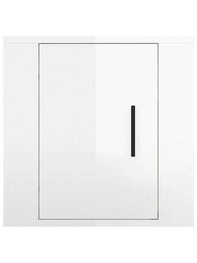 VidaXL TV Wand Unit 40x34.5x40 Cm High Gloss Wit view 6