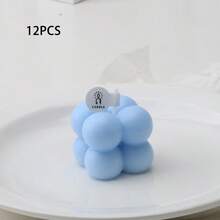 12 件/2 件迷你香味蜡块 - 适合情人节或任何场合 - 石蜡，闪闪发光的装饰，理想的节日礼物 - 彩色 - 查看 6