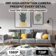 1 台 1080P 超高清智能室内安全摄像头 - 双频 5G Wi-Fi，具有运动检测、自动跟踪、双向语音通话、360 全景监控、红外夜视等功能 - 非常适合监控老人、婴儿和宠物以及家庭安全监控。