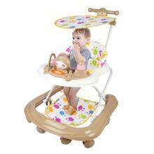 Andador para bebé 2 en 1, plegable y regulable en altura, adecuado para niños de 0 a 2 años, el regalo perfecto para tu pequeño.