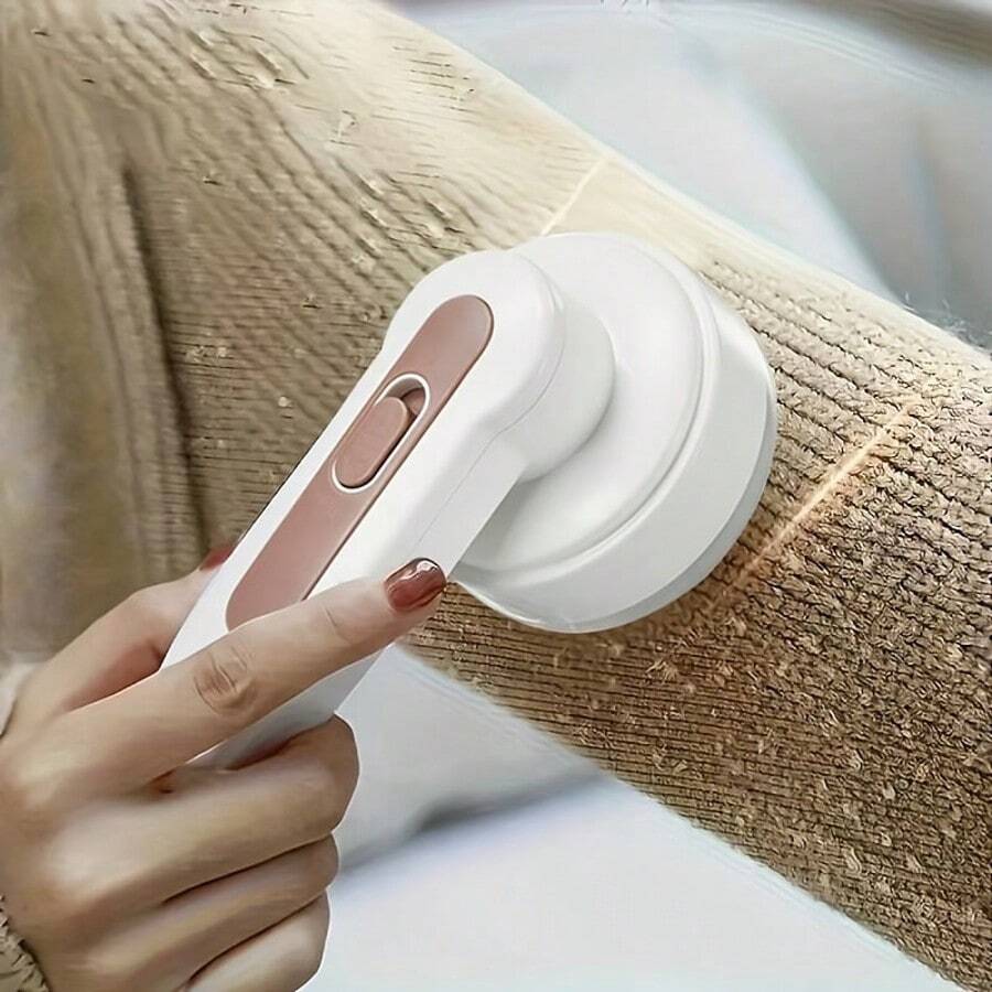 OBOVAY USB Rechargeable Fabric Shaver - Portable Clothes, Furniture And Carpet Lint Remover - Includes USB Charging Cable, 500mAh Battery