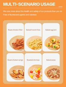 25/50/100pcs Air Fryer Liners, Air Fryer Parchment Paper, Non-Stick, Easy To Clean, Air Fryer Accessories, Kitchen Supplies. Square Shaped Liners Suitable For Baking, Roasting And Microwave Cooking, Great For Halloween, Christmas Baking, Homemade Desserts, Family Gatherings, Parties, Kitchen And Bakery Use