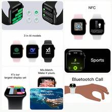 PANDA 11 MINI Smart Watch, 1.85" Color AMOLED Display, 230mAh Battery, Multiple Watch Faces, IP68 Waterproof, Multi-Language Support, Compatible With Android/IOS, Phone Call, Message Notification, Sleep Tracking, Pedometer, Sports Modes, Ideal Gift For Men, Women, Friends Or Birthday - Pink - View 2
