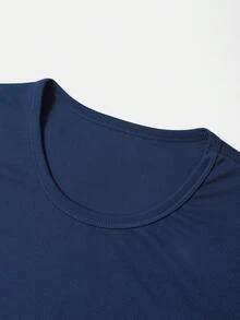 4 Peças Camisas Casuais Esportivas de Manga Curta Masculinas, Camisetas de Gola Redonda, Camisetas Respiráveis e de Secagem Rápida para Exercícios