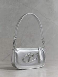 Women's P Glam Bag – Style And Sophistication In Shiny Metallic - 銀色 - 查看 2
