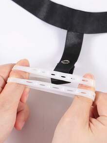 Men's Black Minimalist Solid Color Jockstrap Underwear Accessory