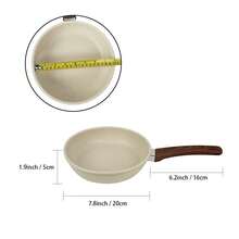 ABKOK 1pc/2pcs/3pcs/4pcs/7pcs/12pcs/15pcs Aluminium Pot Set 7.4inch Stockpot With Lid 8.3inch Wide Mouth Frying Pan 9.8inch Frying Pan Silicone Three Pieces Set Spatula Spatula Spoon Wooden Handle Suitable For Kitchen Cooking, Frying And Cooking .Multi-Piece Cookware Bundles & Single Pots Sold Separately - Mix & Match For Your Kitchen Needs