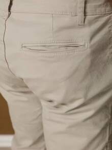 Men's Skinny Jeans In Light Color With Lycra - Màu be - Xem 2