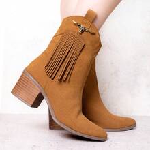 Women Ankle Boots & Booties - Camel - View 3