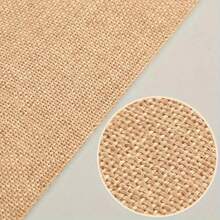 1PC Linen Self-Adhesive Fabric Roll - DIY Handicraft Fabrics Are Suitable For Home Decoration, Wall Stickers, Tablecloths, Handmade - Natural Material