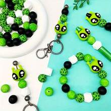 4/6/25 件怪物/外星人系列硅胶珠套装 - 非常适合 DIY 制作钥匙扣、项链、手链、装饰笔、珠宝和吊坠 - 怪獸/外星人系列 - 查看 6