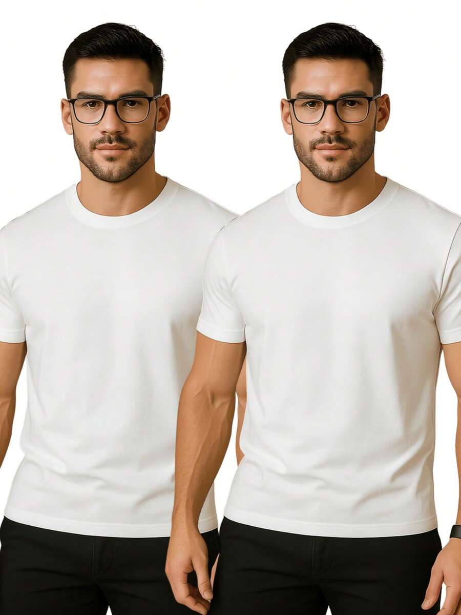 Men T-Shirts - 白色 - 查看 1