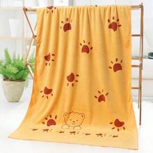 2X Large Pet Dog Cleaning Towel Super Absorbent Fast Drying Microfibre 140x70cm - Blue Orange - View 8