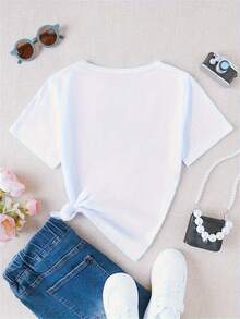 This Little Princess Is 2, 3, And 4 Years Old, Featuring A Heart Crown Print T-Shirt, Making It The Perfect Birthday Gift For Girls.A Great Birthday Party Tee For Toddlers, Adorable Kids' Clothing That Is Comfortable And Machine Washable. - 第三白 - 查看 2