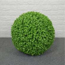 Palla decorativa di erba plastica finta di eucalipto, decorazione da interno per negozi, supermercati, matrimoni, soffitti creativi, decorazione da giardino