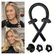 三件套（卷发棒+2个发圈）睡眠卷发棒发圈珍珠海绵大波浪卷发器，无需加热即可打造完美卷发，是送给女性的绝佳圣诞礼物，适合日常使用，也可用于房间、客厅、浴室装饰，以及圣诞节、万圣节、新年、情人节等节日（多种颜色可选）。卷发器、卷发棒、无需加热即可卷发、卷发器、卷发器、卷发器、卷发工具、卷发器、卷发扩散器、理发师、理发配件、理发店、美发设备。 - 9-仙女粉(捲髮棒+2個髮圈) - 查看 12