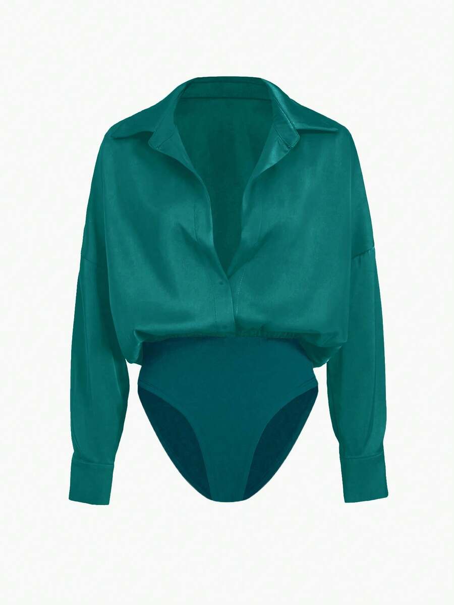 Camisa de mujer de cuello en V de estilo libre para el verano, blusa de cárdigan elegante y casual para otoño/invierno, color amarillo mantequilla, top versátil de alta gama, delgado y lindo, estilo coreano, se recomienda pedir una talla menos del tamaño habitual