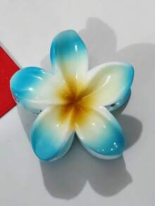 8 piezas Clips de pelo con diseño de flor de hibisco/hawaiana de plástico ABS (resina ABS) 2025 Nuevos Plumeria para playa, viaje, fiesta, vacaciones, regreso a la escuela, accesorios de pelo frescos, moda otoñal para mujer, pinzas de pelo elegantes para invierno y verano - Multicolor - Ver 2