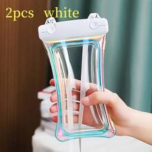 1 Piece Transparent Mobile Phone Waterproof Bag Touch Screen Waterproof Mobile Phone Case For Swimming - White - View 7