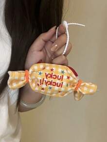 1 pezzo Portafoglio a forma di caramella colorata macaron - Mini borsa a pendente per auricolari, Portamonete multifunzionale in poliestere con chiusura a cordoncino, Portafoglio mini a forma di caramella colorata, Borsa portamonete carina per auricolari multifunzionale, Accessorio da appendere e custodia per auricolari - Design con angoli arrotondati, Borsa compatta con stampa divertente, Custodia alla moda e durevole per tutte le stagioni, Perfetto regalo per Natale, Ognissanti e compleanni