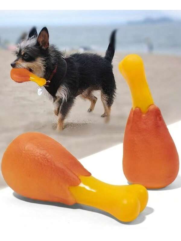 Dog Squeaky Toy, Pet Chicken Leg Toy, Squeaky Bone & Chicken Leg Toy For Small To Medium Dogs, Dog Chew Toy