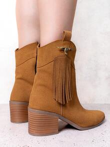 Women Ankle Boots & Booties - Camel - View 2