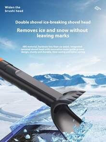 Conjunto de raspador de gelo e escova 5 em 1, ferramenta de degelo para limpeza de estradas, áreas externas e jardins, ferramenta de capina para bordas de gramado, ferramenta de capina de pistas, adequada para remoção de neve, capina, Natal, Ação de Graças, festivais e o melhor presente para a família