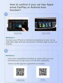 二合一无线 Android Auto 和 CarPlay 适配器 - USB-C/PD 兼容、即插即用、低延迟、已启用、USB- (5V) 带无线、兼容 IOS10+ 和 Android 11+、仪表盘接收器、智能手机和汽车、无线加密狗，可实现无缝连接 - 銀色 - 查看 3