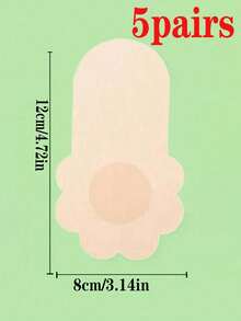 5 pares de parches invisibles para el pecho. Fáciles de dar forma, con un diseño encantador, esenciales para ocasiones como usar vestidos formales, se ajustan bien a la piel y no se caen fácilmente, resolviendo los problemas de vestimenta de las mujeres