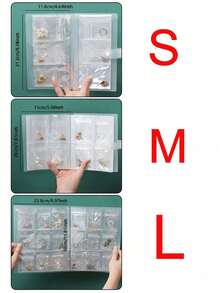 1pc Clear Seal Stamp Storage Folder, Plastic Storage Photo Album, Seal Bag Storage Keeper, Card Folder Storage Bag, For DIY Scrapbooking Art Craf