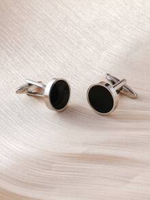 Fashionable Copper Material Shell Series Flat Men's Cufflinks, Personalized Business Minimalist Long Suit Decoration, Versatile Street Style Accessory - Shell Cufflinks - View 16