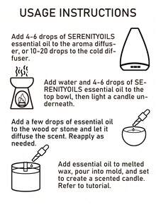 30ml/1.01oz Essential Oil Fragrance, Home Fragrance, Vanilla Coconut Scented Oil, 100% Natural Aromatherapy Oil, Jasmine, Lemon, Tea Tree, Eucalyptus, Grapefruit, Magnolia, Lotus, Musk, Strawberry, Mint