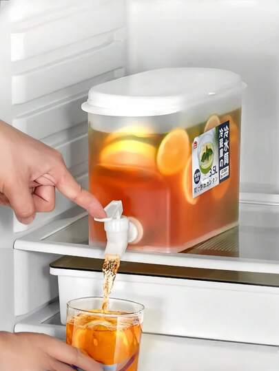 Ấm đun nước lạnh 1 chiếc --- Có vòi riêng, thoát nước tiện lợi, không chiếm không gian, chống vỡ và chịu nhiệt độ cao, vòi chống rò rỉ, hộp đựng đồ uống, thích hợp cho gia đình, nhà bếp, phòng khách, nhà hàng, du lịch ngoài trời, cắm trại, tiệc tùng, quán bar, tụ tập, đựng nước chanh, trà hoa quả, rượu vang, trà sữa, bia, cà phê, soda, bình đựng đồ uống thông thường