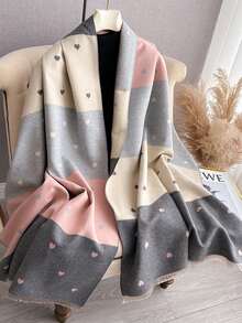 1 bucElegant 2024 Moda Imitație Cașmir Eșarfă Iarnă Colocare Caldă Eșarfă Șal Exterior Pentru Rochie - Multicolor - Vizualizare 11