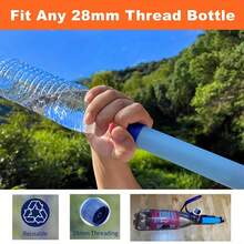 2/3/4pcs Portable Outdoor Water Filter Personal Water Filtration Straw Emergency Survival Gear Water Purifier For Camping Hiking Climbing Backpacking, Water Purifier Survival Gear, Ideal Gift For Family And Friends