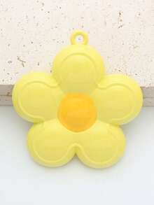 1pc Donut Shaped Alloy Painted Realistic Food Dessert DIY Fashion Jewelry Pendant, Suitable For Everyday Wear