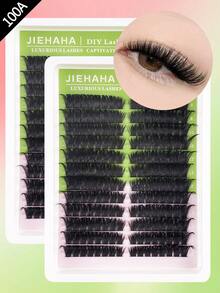 216/192PCS D Curl Individual Lash Clusters Fluffy 40+60+80D+100D Cat Eye Left Right For Paired Single Cluster DIY Cluster Lashes Extra Thick&Natural Look&Dense&Long Lasting&Waterproof Reusable False Eyelash Extension Kit For Beginner Use At Home&Daily Life&Party&Travel&Music Festival Lash Clusters, Eyelash Clusters, Individual Eyelashes, Lashes, Fake Lashes - D - 查看 8