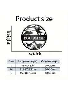 1件定制霸王龙金属墙饰牌 - 个性化姓名牌铁艺墙面装饰，适用于室内外家居装饰，是送给乔迁新居的恐龙爱好者的完美礼物，适合14岁以上人群，也可用于返校季和办公室装饰。