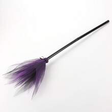 Detachable Witch Broom, Multi-Color Options, Halloween Party Decor, Wizard Costume Prop