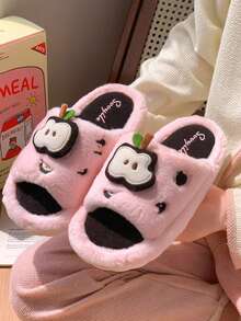 1 par de pantuflas de casa con suela gruesa de EVA y forro térmico, cálidas para otoño/invierno, adecuadas para adolescentes