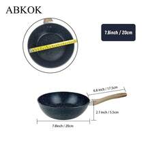 ABKOK ABKOK 1pc/3pcs Aluminum Frying Pan Set (18cm/24cm/28cm Shallow Frypan) (20cm/24cm/28cm Deep Skillet) - Lightweight & Fast Heating, Choose Single Or Trio Pack, Single Pans And Cookware Sets Are Sold Individually, Family Dinner Supplies, Party Supplies