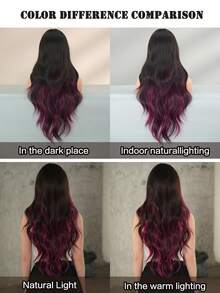 7JHH WIGS Perucă superbă, extra lungă, ondulată, roșie, de 30 de inci, pentru femei, peruci crețe, ondulate și pufoase, cu breton, păr sintetic, peruci complete pentru mașină, pentru ținute zilnice și de petrecere la festivaluri muzicale, pentru costume de Halloween, accesorii de modă potrivite