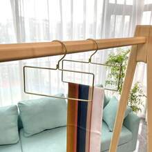 1pc/2pcs/5pcs/10pcs Nordic Style Golden Metal Clothing Rack, Multi-Functional Hanger For Clothes, Towels, Scarves