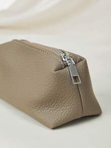 Clariva Casual & Simple & Fashionable Pu Leather Shoulder/ Crossbody/ Hand-Held Tote Bag With Inner Pocket Gifts - Grey - View 7