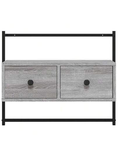VidaXL Wand Mounted TV Cabinet 60.5x30x51 Cm Wood Grijs Sonoma Oak view 6