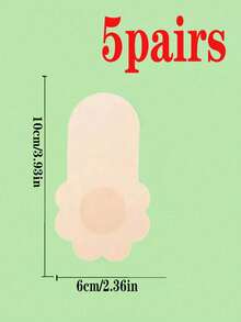 5 pares de parches invisibles para el pecho. Fáciles de dar forma, con un diseño encantador, esenciales para ocasiones como usar vestidos formales, se ajustan bien a la piel y no se caen fácilmente, resolviendo los problemas de vestimenta de las mujeres