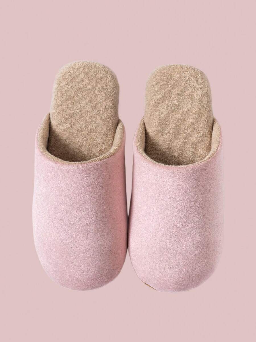 女士简约室内拖鞋，柔软防滑鞋底，轻便舒适的卧室拖鞋，春秋季