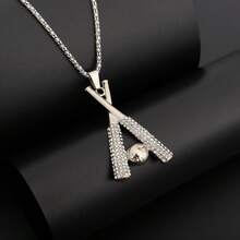 1pc Fashion Hip-Hop Baseball Bat Cross Creative Men's Women's Necklace Retro Punk Rock Festival Birthday Party Pendant Accessory - 吊墜項鍊 - 查看 8